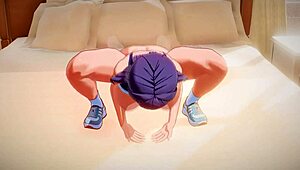 Moaning Aki Nijou And Her Big Bouncing Tits In 3d Hentai Sex