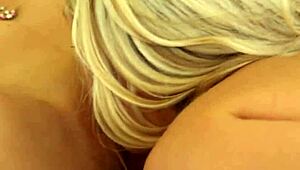 Blonde lesbian starts fingering the teen, then they go for oral and more.