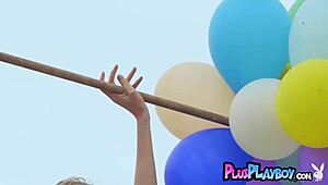 Blonde Model Francy Torino Poses After Outdoor Performance