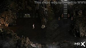 treasureofnadia diana nude in suggestive hentai masturbation scene