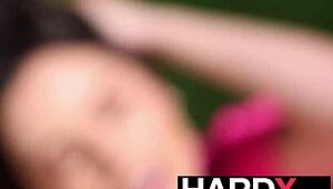 sexy brunette chanel camryn got anally wrecked by hardx crew.