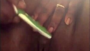 His toothbrush made me squirt in ebony pov with wet pussy and bbw.