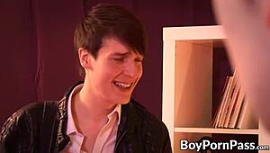 two twinks cum after anal slamming