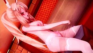 Suggestive anime hentai cowgirl compilation with creampie and squirting.