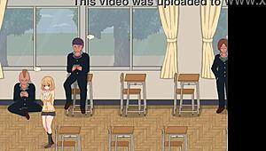 college lady fucks men in new hentai game 😏