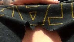 hey, watch this trans girl moaning with a hot cumshot. chubby solo action just for you on mobile!