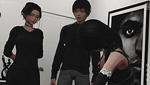 watch the complete gameplay where my bully becomes my lover, featuring japanese girl with big tits masturbating to orgasm outdoors.