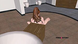 animated 3d porn video of a teen girl masturbating with carrot on the floor