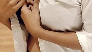 Sexy receptionist feels intense passion as guest fucks her curvy body