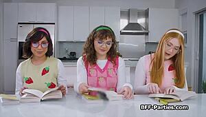 Hey, wanna join our book club foursome with nerdy girlfriends tonight?