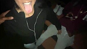 yolanda yamz sucks two big cocks at the park, deepthroat action. bent over for hardcore sucking.