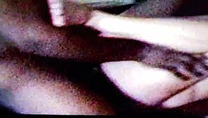 this group of black cocks banging a whore in a wild gangbang