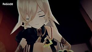 Compilation of vtubers engaging in intense hentai fucking scenes with 3d cartoon characters