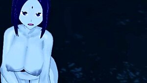 raven gives joi and facial in dark forest with big thighs 😈