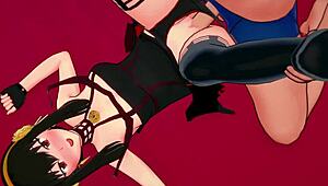 yor forger on a new mission in love hotel outfit