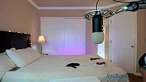 Private sexy shows with milf Jess Ryan using dildo and stripping naked for raw action