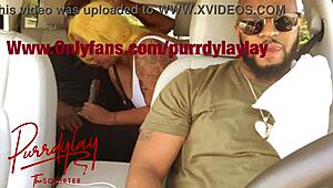 the uber driver's fat bbw wife sucks a stranger's cock and squirts