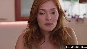 blacked redhead brat always gets her bbc fix in wild 3some