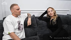 i ask bella mur about unusual poses with monster cock