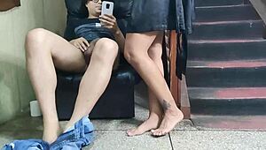 I spy my stepbrother jerking and get pounded hard