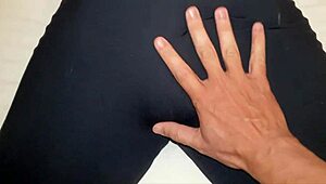 Amateur Wife Cums in Her Shaved Pussy Panties During Homemade Sex