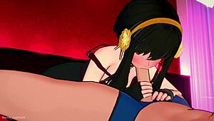 yor forger on a new mission in love hotel outfit