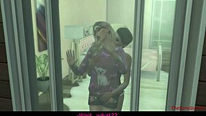 In Sims 4, a straight girl gets seduced by a lesbian prostitute for her first scissoring experience