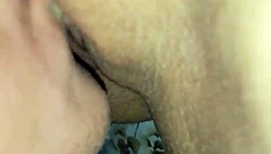 Wife's juicy pussy gets sucked and fucked.