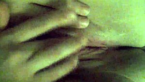 girlfriend fingering her wet shaved pussy