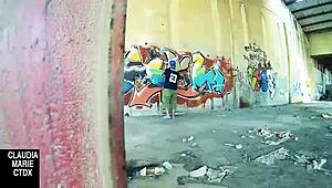 Fuck Hard On Street Wall!