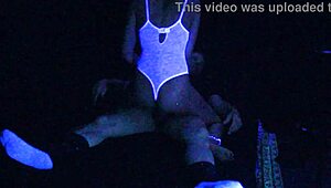 i'm lovin' carrie b's blacklight fuck fest with all that gaggin' and chokin'