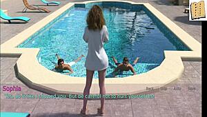 Emotional Game with Teen Wife and Stepmother