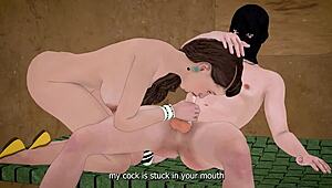 Criminal catches desi bhabhi fingering herself and bangs her hard afterward