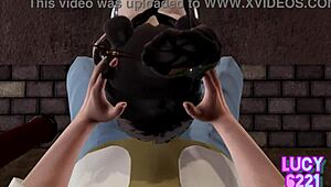 i walked with my step-sister on the street, but she sucked my cock like a snack.