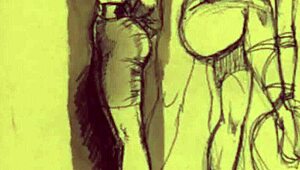 Vintage erotic illustration with classic sensual charm