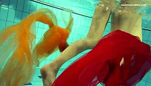 Nastya Strips Naked In Pool