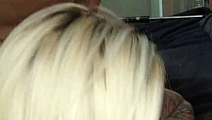 Tattooed Pornstar Amanda X Sucks Monster Cock