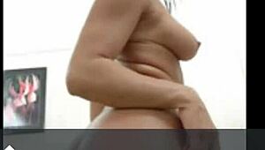 Sexy ebony milf and rough lesbian action with big ass grinding