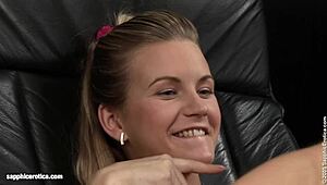 Glass delights sensual lesbian scene by sapphix with fingering and cunilingus