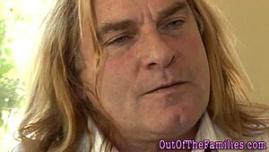 Amateur black teen in reality scene with stranger