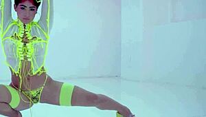 Amazing latina teen mia valentine poses with her big ass