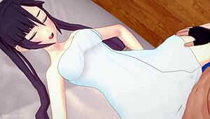 mona in her room DROPS the towel READY to FUCK in uncensored 3d cartoon hentai