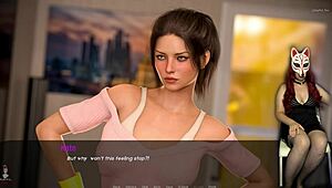 kate explores a cartoon world as a housewife in an anime game