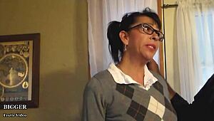 uhh, shy twin babysitter got a huge load in mouth, didn’t expect that mess!