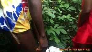 i couldn’t resist her as a priest, she loved my big black monster in african forest