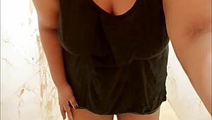 myanmar milf enjoys a relaxing shower