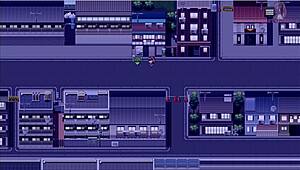 Oh Wow! Anime Girl Exposes Herself By The Pole And Gets So Turned On!