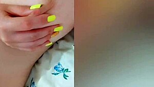 Young maid flaunts big tits in close-up video for boss raise