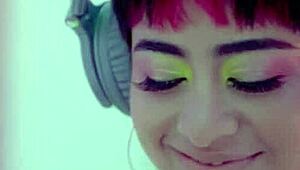 Amazing latina teen mia valentine poses with her big ass