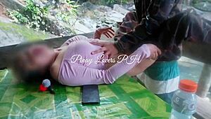 Yo, watch this Pinay teen 18+ get wild at public waterfalls!